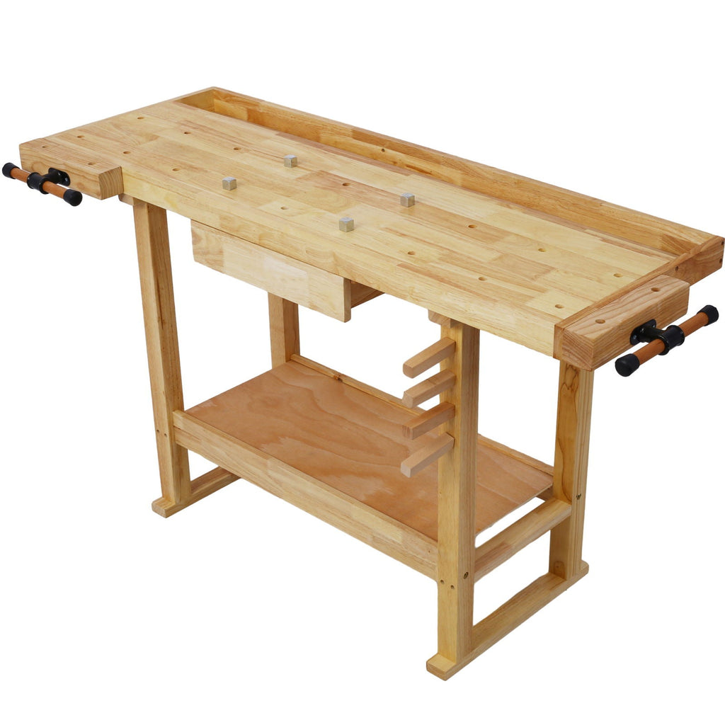 55" Wood Workbench for Garage & Workshop