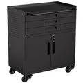 Heavy-Duty Rolling Tool Cabinet with Lockable Doors