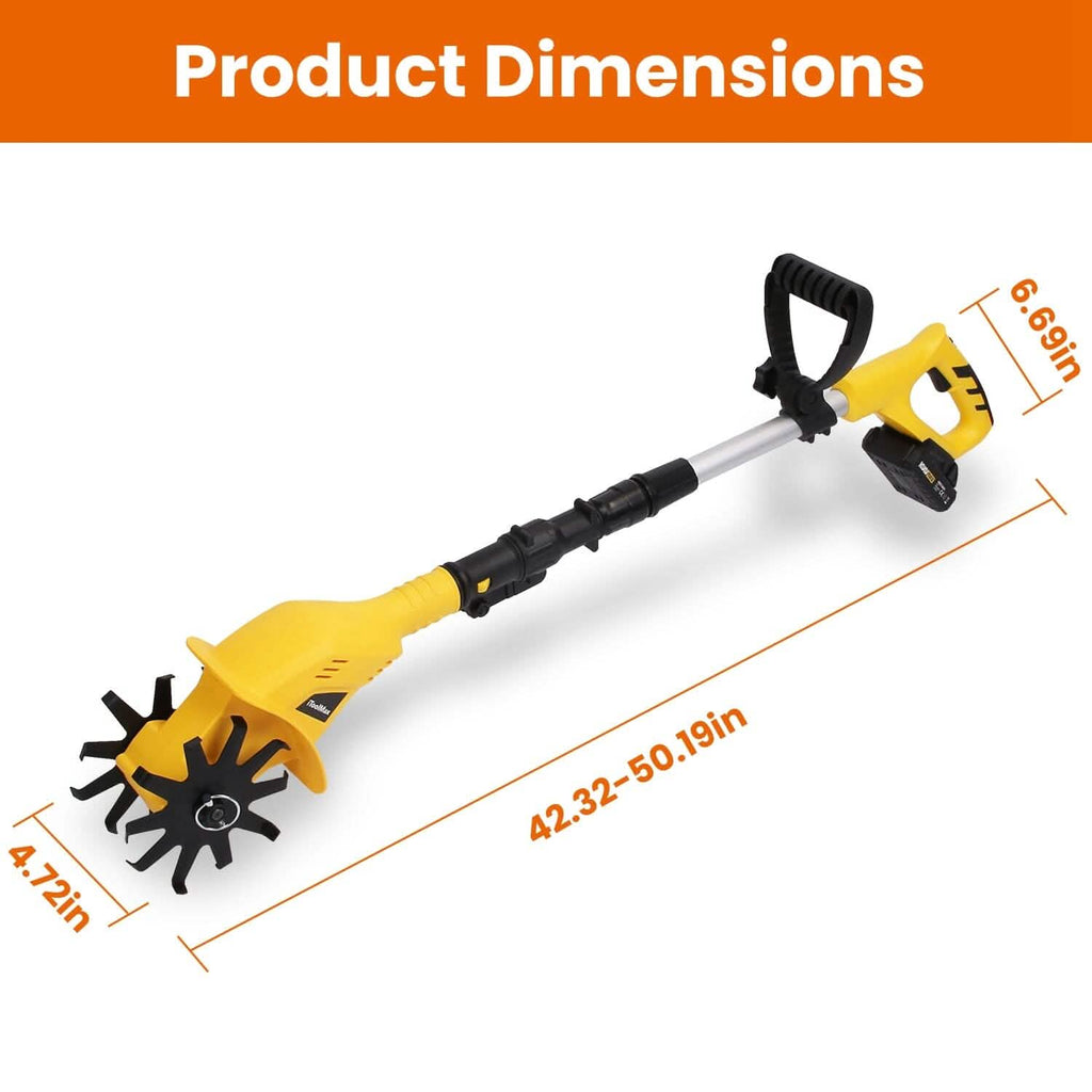 20V Cordless Garden Tiller & Cultivator