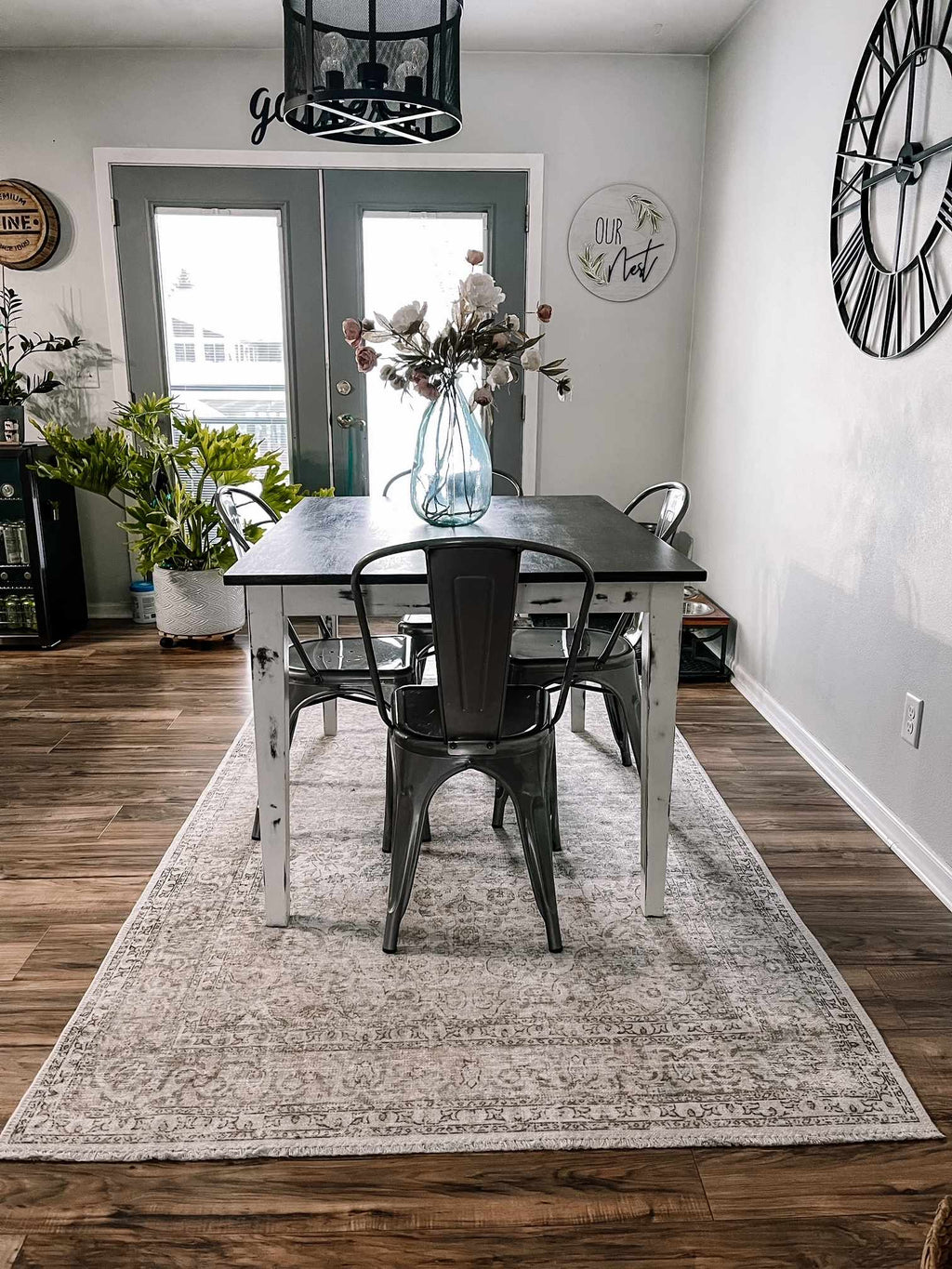 Cream Washable Area Rug