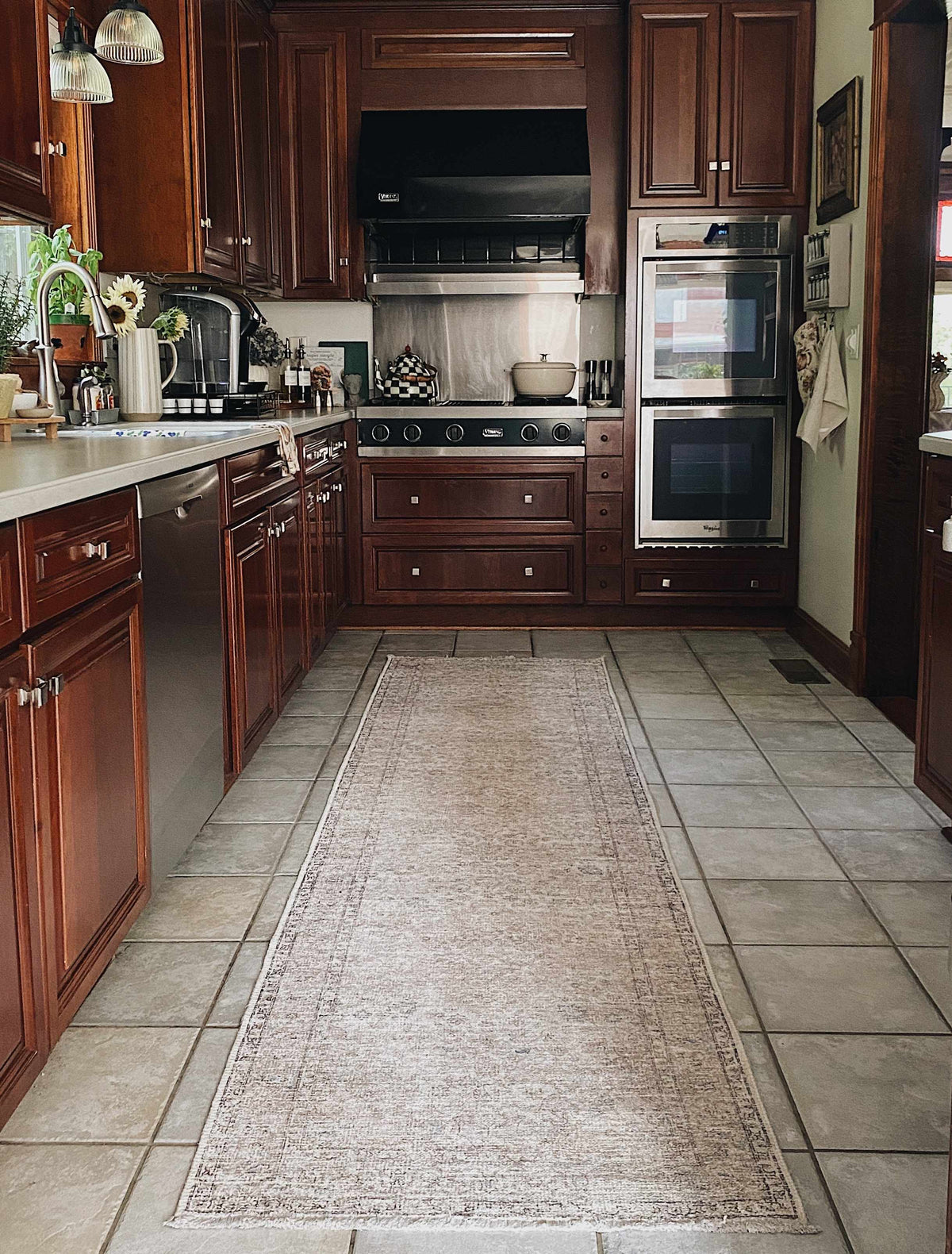 Cream Washable Area Rug