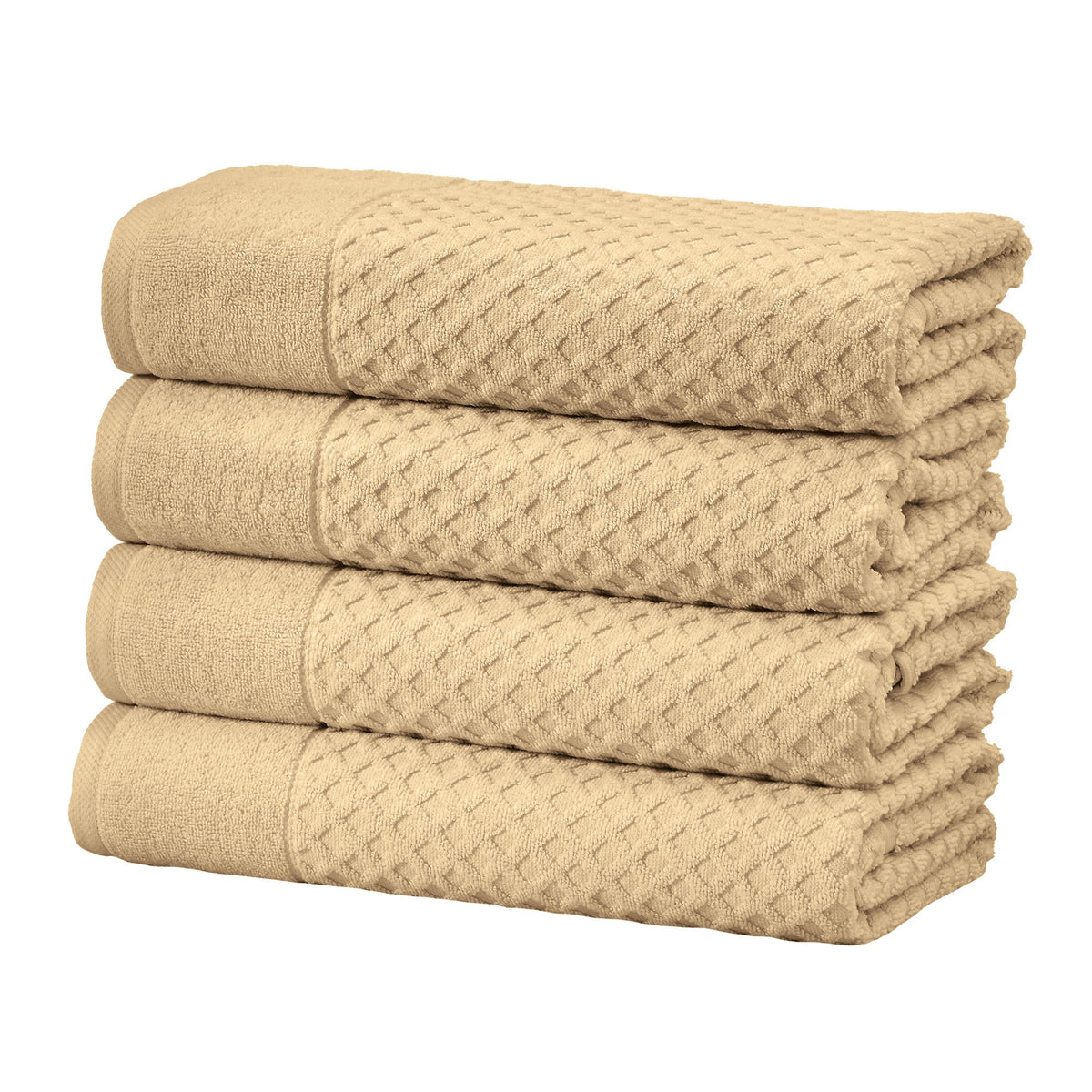 Cotton Diamond Waffle Weave Bath Towel Set - Grayson Collection