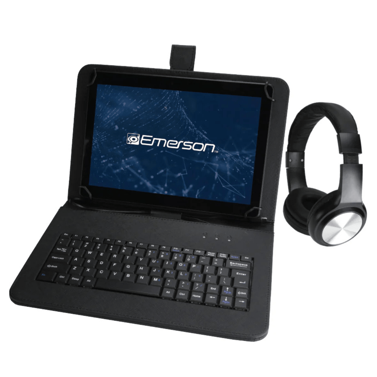 Emerson 10.1-Inch Tablet Bundle with Keyboard & Headphones (Refurbished)