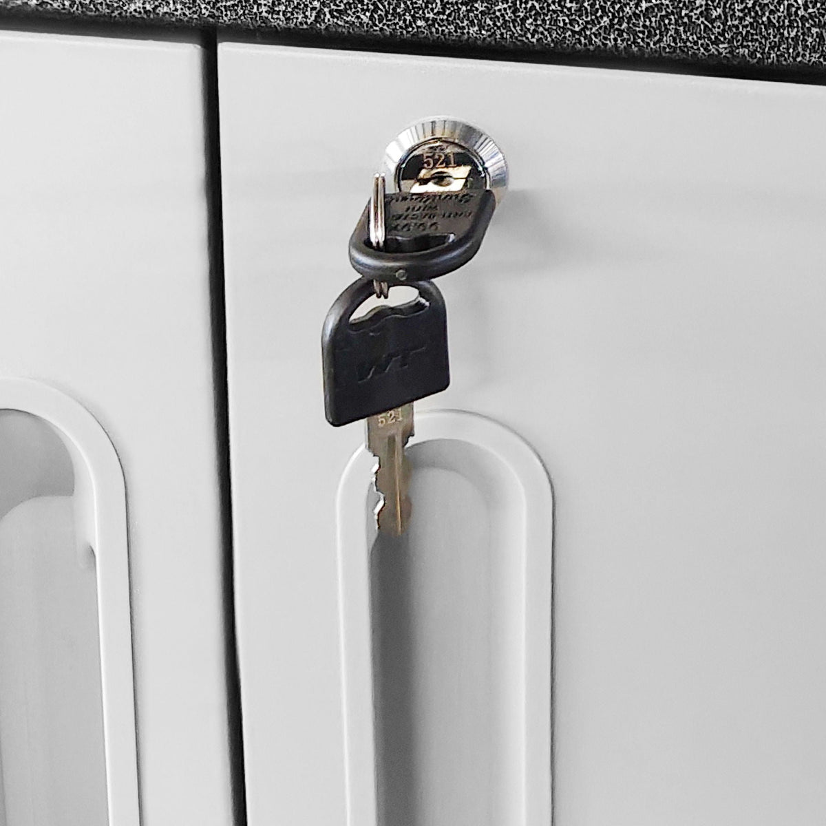 Mobile Metal Tool Cabinet with Locking Doors
