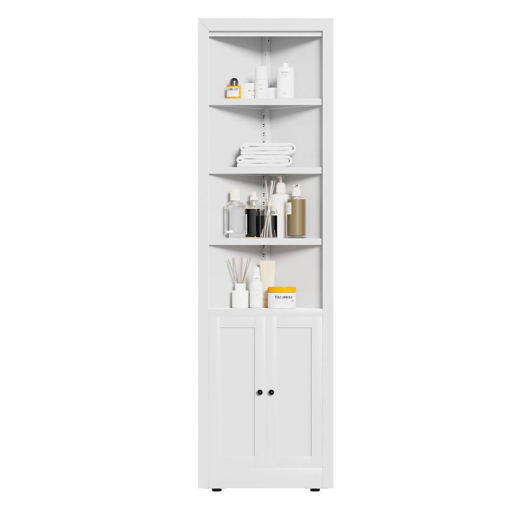 71-Inch Tall Corner Storage Cabinet