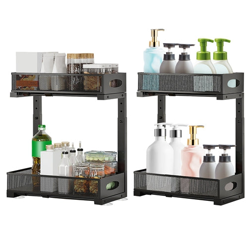 2-Tier Pull-Out Under-Sink Organizer Set