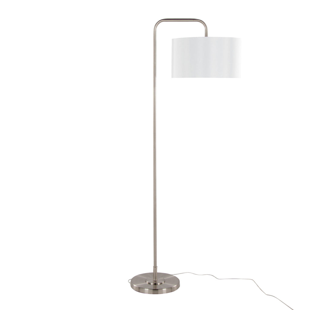 Contemporary Floor Lamp with Drum Shade