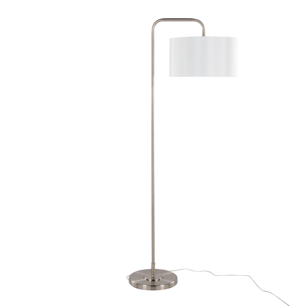 Contemporary Floor Lamp with Drum Shade