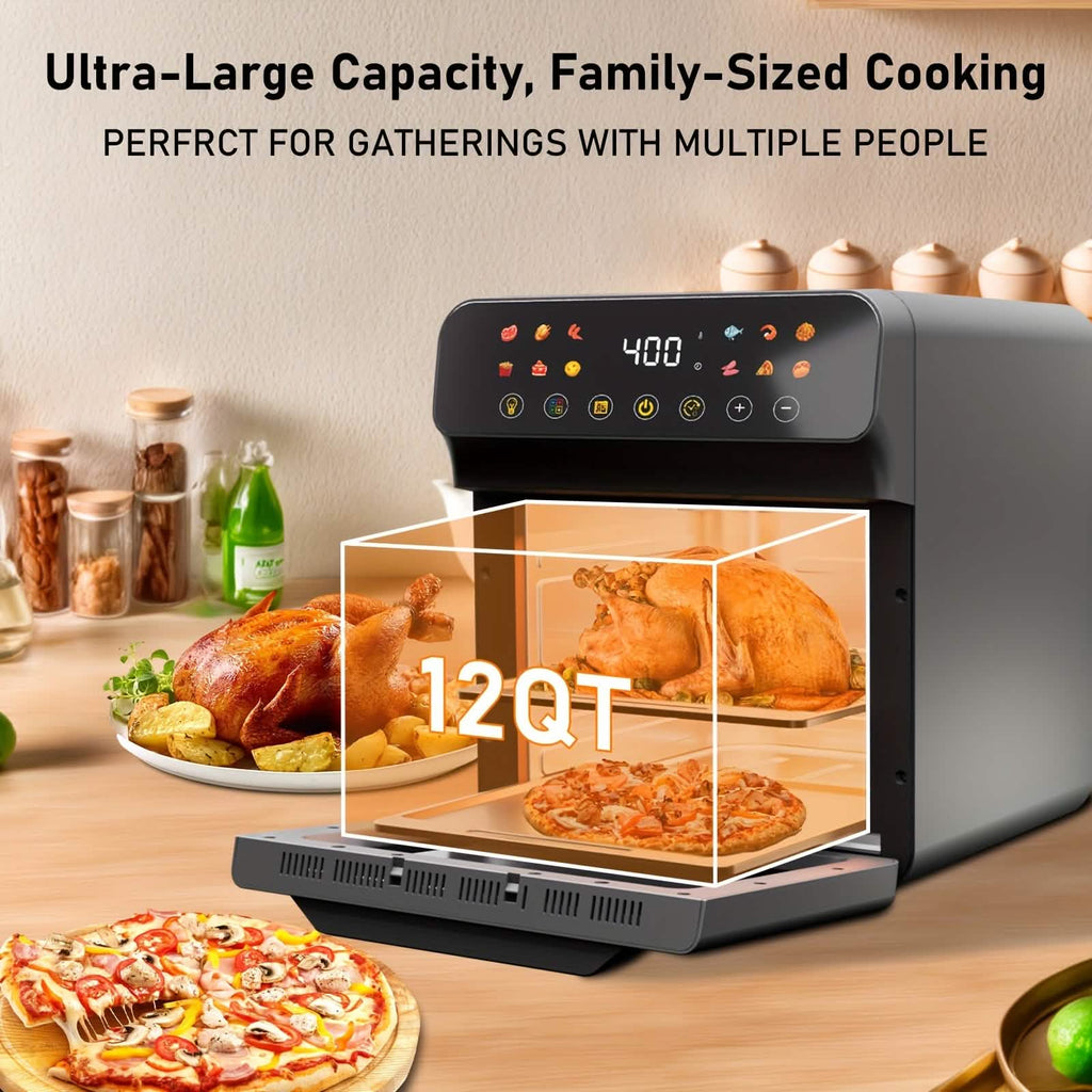 12-Qt 12-in-1 Smart Air Fryer Oven