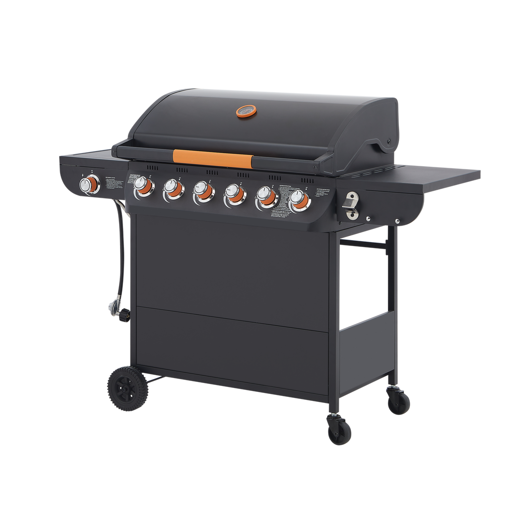 6-Burner Propane Gas Grill with Side Burner