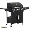 52-Inch 4+1 Burner Propane Gas Grill – Black
