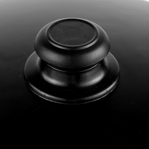 Portable Barrel Charcoal Smoker Grill – Black