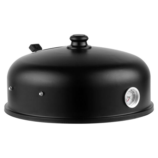 Portable Barrel Charcoal Smoker Grill – Black
