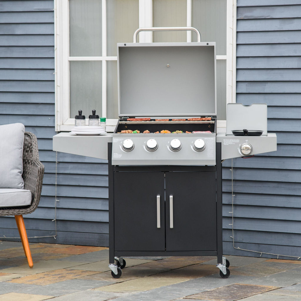52-Inch 4+1 Burner Propane Gas Grill – Silver