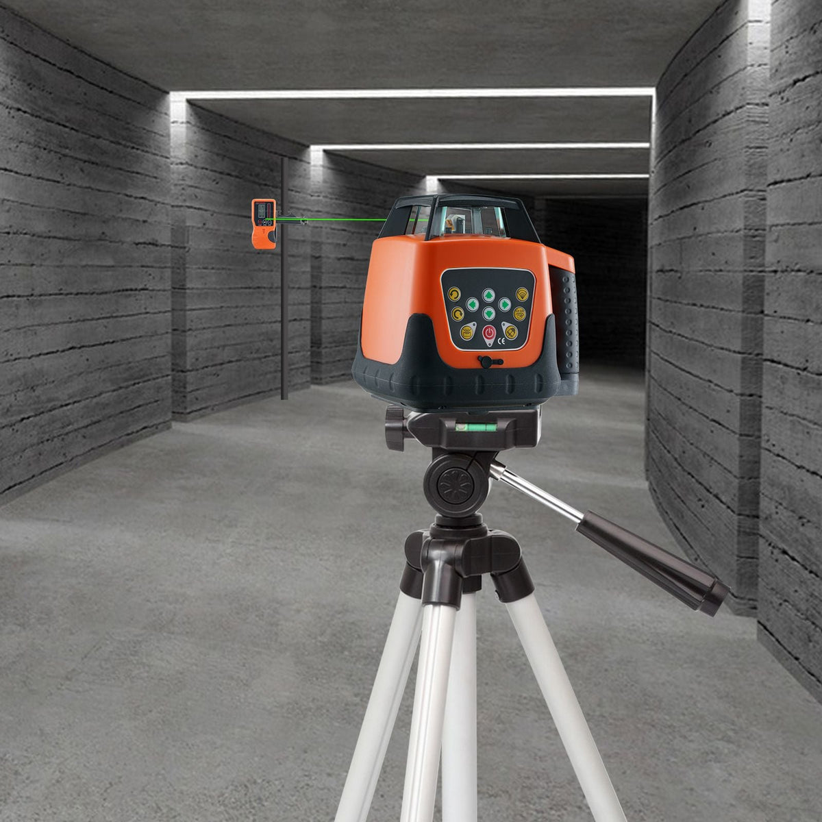 2000-ft 360° Self-Leveling Green Laser Level