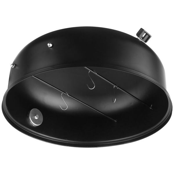 Portable Barrel Charcoal Smoker Grill – Black