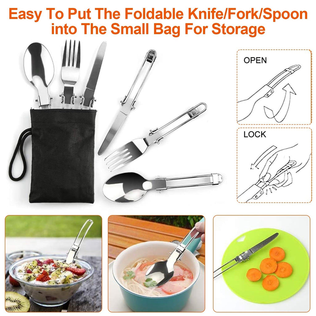 16-Piece Camping Cookware & Kettle Set