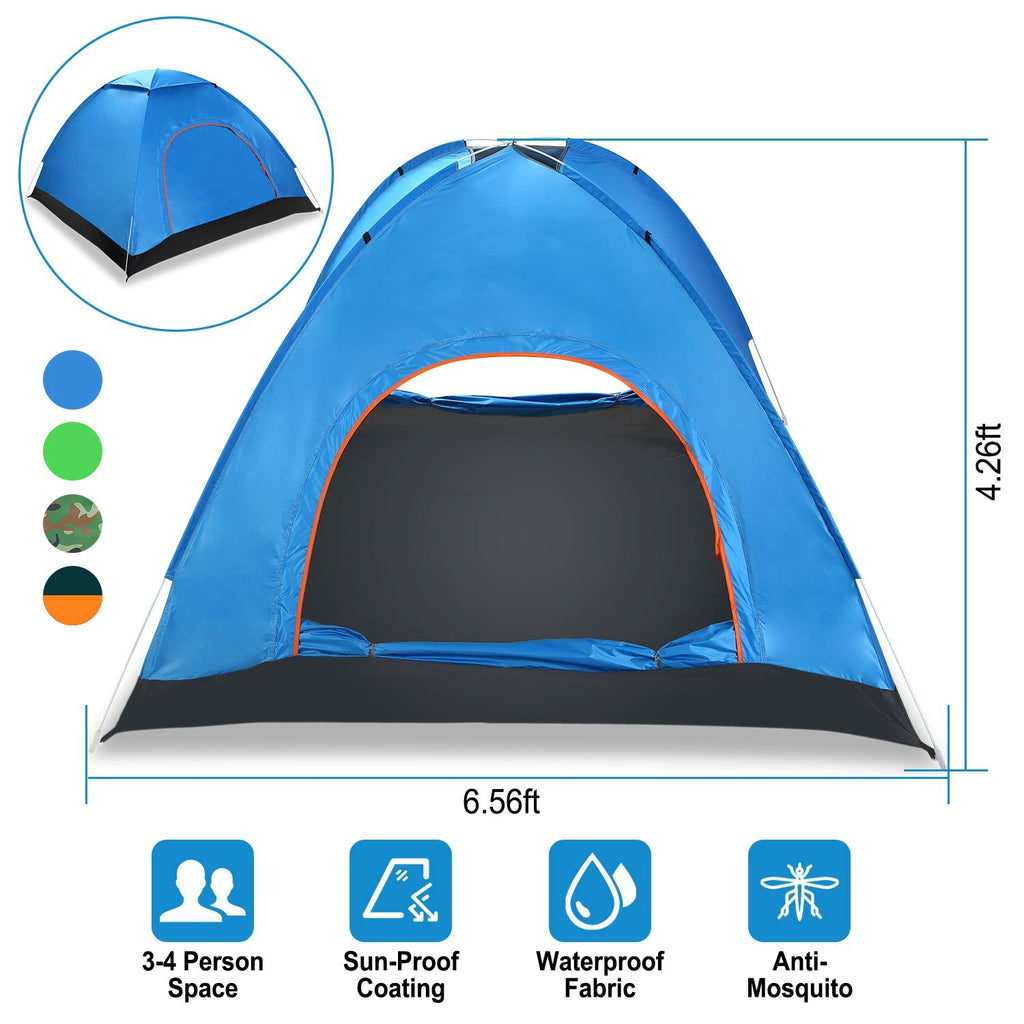 4-Person Instant Pop-Up Camping Tent