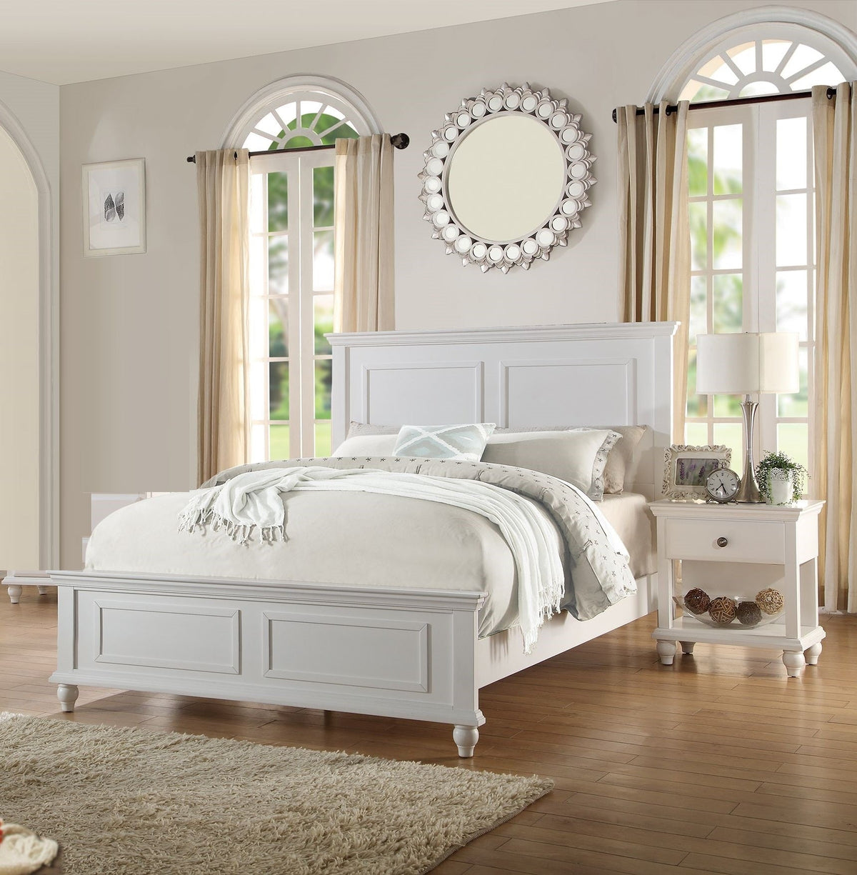 White California King 3-Piece Bedroom Set