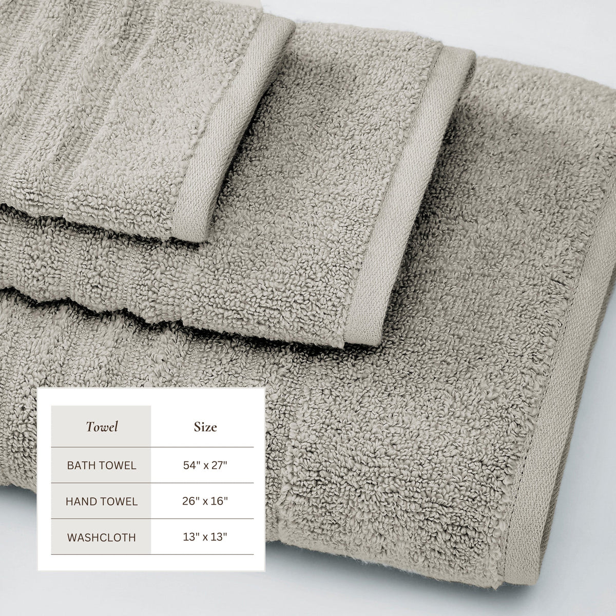 Karina Luxury Combed Cotton Bath Towel Set