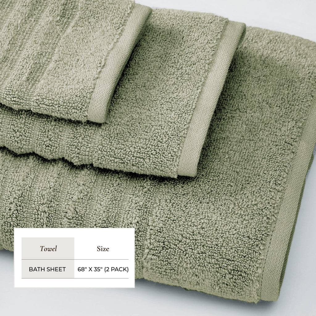 Karina Luxury Combed Cotton Bath Towel Set