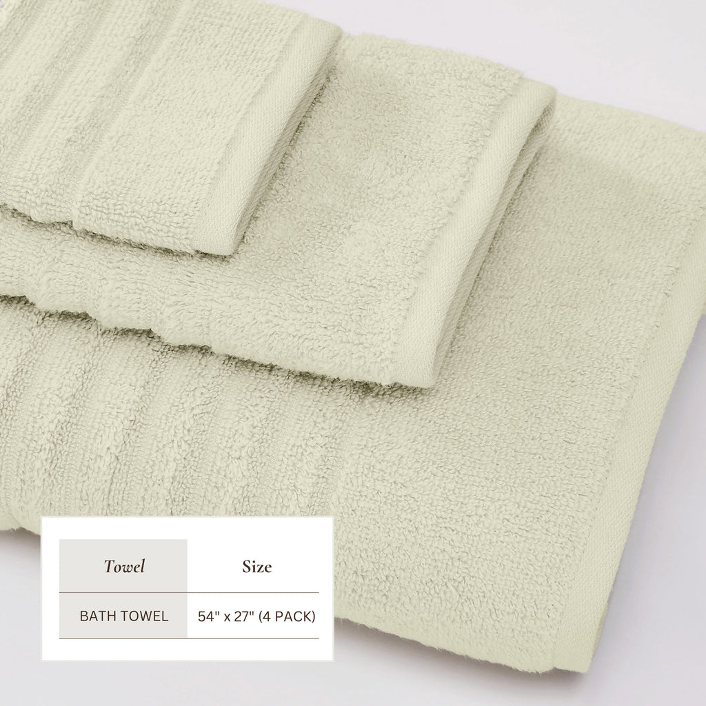 Karina Luxury Combed Cotton Bath Towel Set