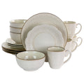 Elama Contessa Ivory 16-Piece Dinnerware Set