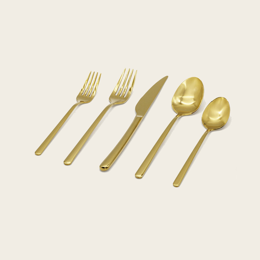 Italic Emilia Mirror 20-Piece Flatware Set