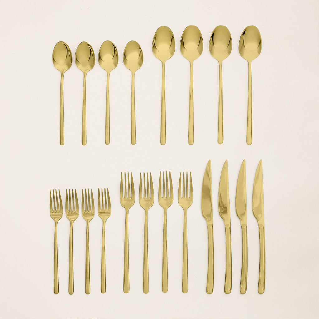 Italic Emilia Mirror 20-Piece Flatware Set