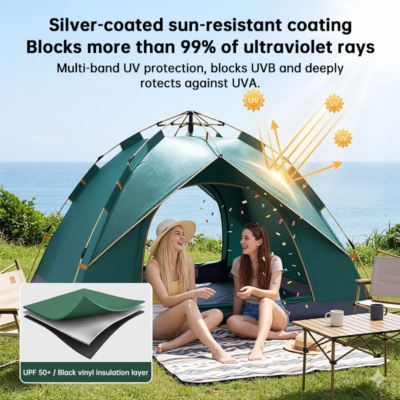 3–12 Person Double-Layer Family Tunnel Tent