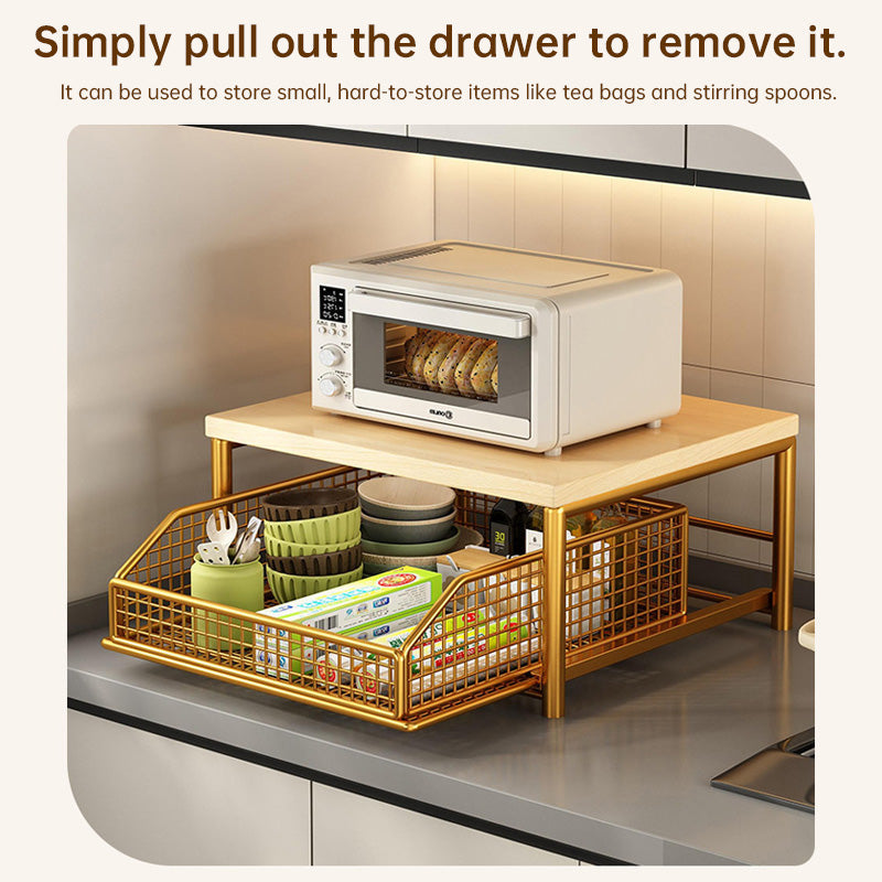 Modern Countertop Microwave Shelf