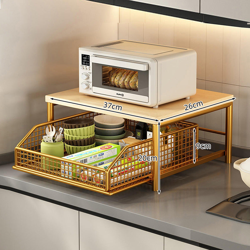 Modern Countertop Microwave Shelf