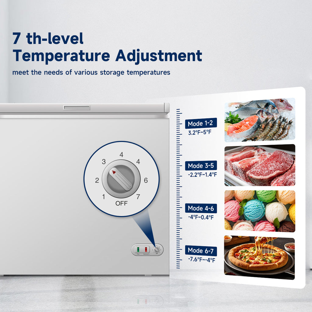 7 Cu. Ft. Lockable Chest Freezer