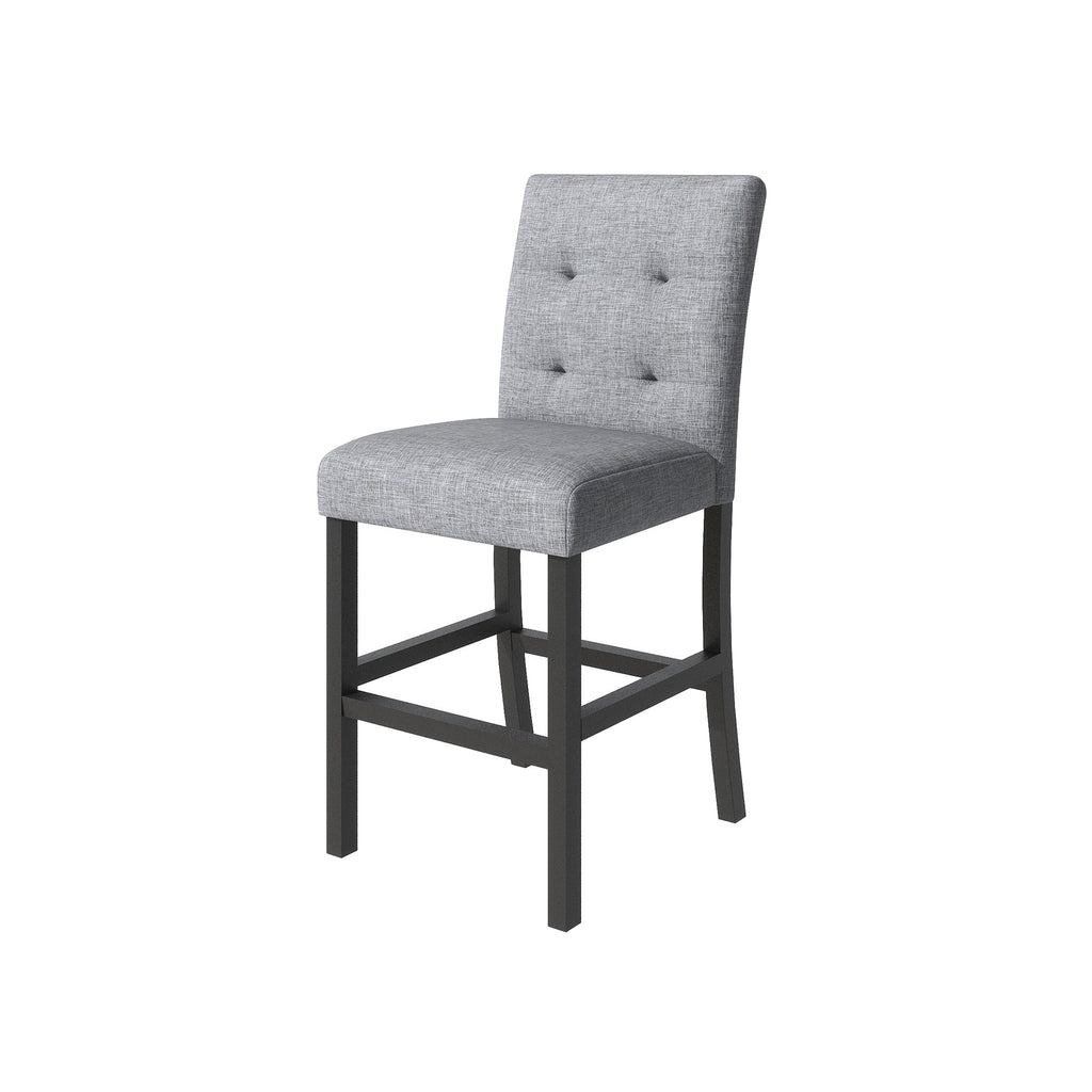 TOPMAX 5-Piece Counter-Height Dining Set – Black & Gray