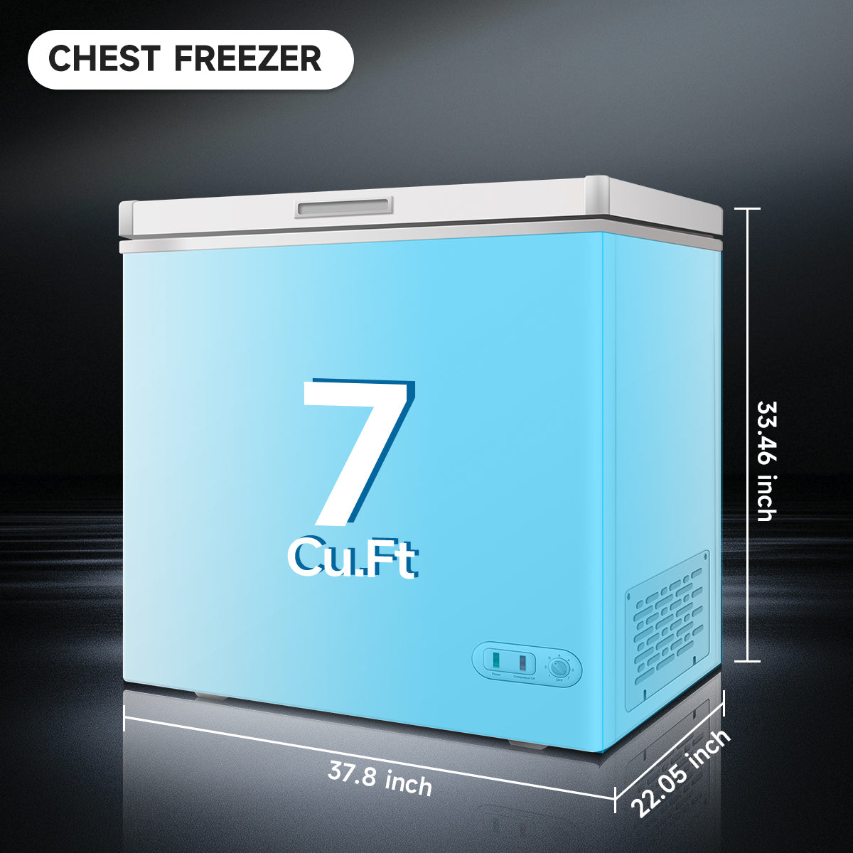 7 Cu. Ft. Lockable Chest Freezer