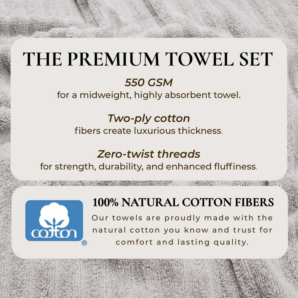 Karina Luxury Combed Cotton Bath Towel Set