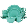 Gibson Siam Green 16-Piece Dinnerware Set