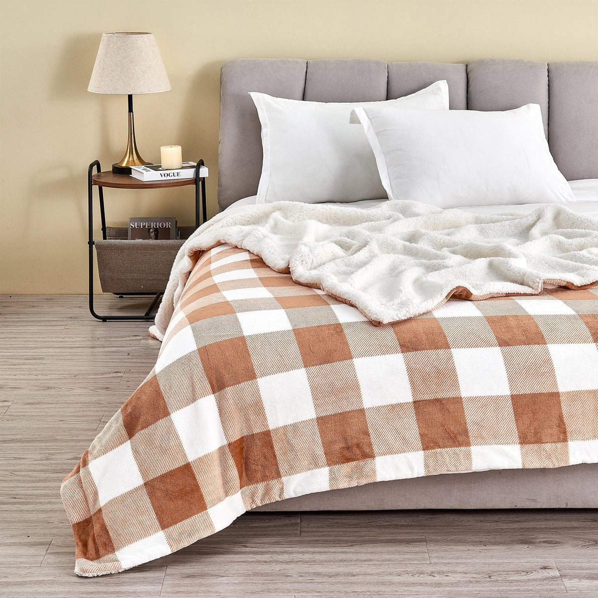 Kinsley Velvet Sherpa Blanket