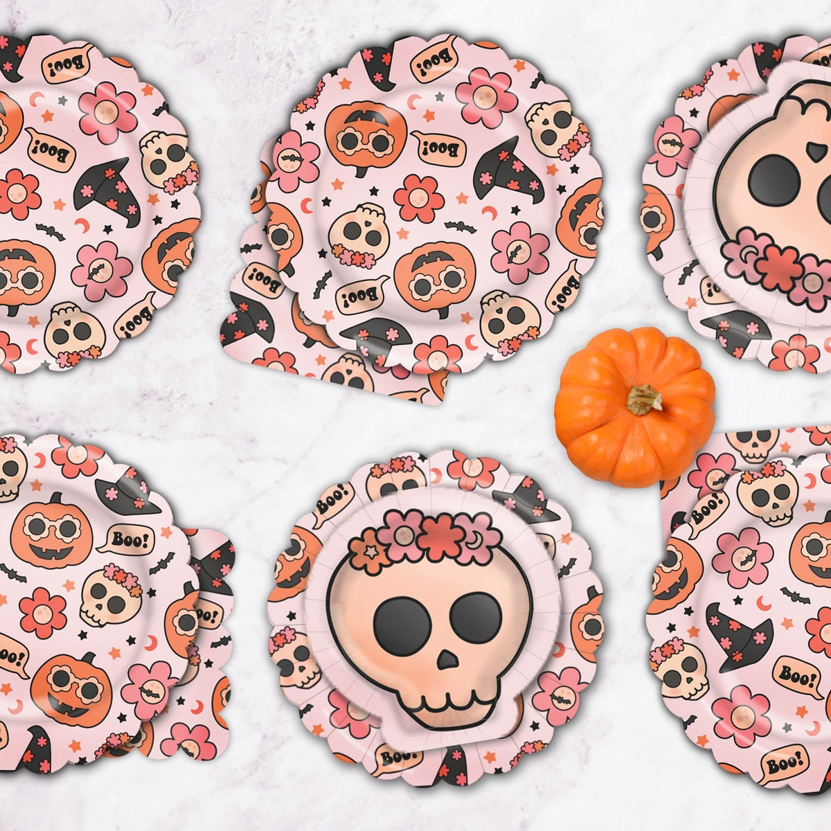 Groovy Halloween Icon Tableware Kit