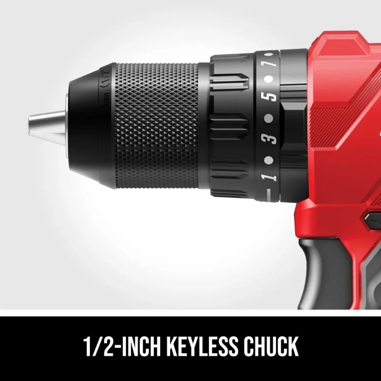 SKIL HD6280B-11 Brushless 20V Hammer Drill Kit, with 75-Pc. Drill & Drive Bit Set with Interlocking Case