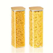 Airtight Borosilicate Glass Pasta Storage Set