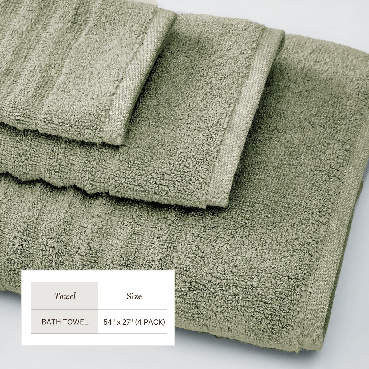 Karina Luxury Combed Cotton Bath Towel Set