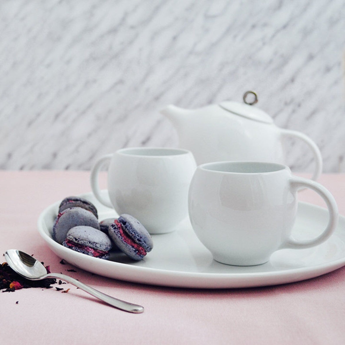 Maia Ming EVA 3-Piece Tea Set – White