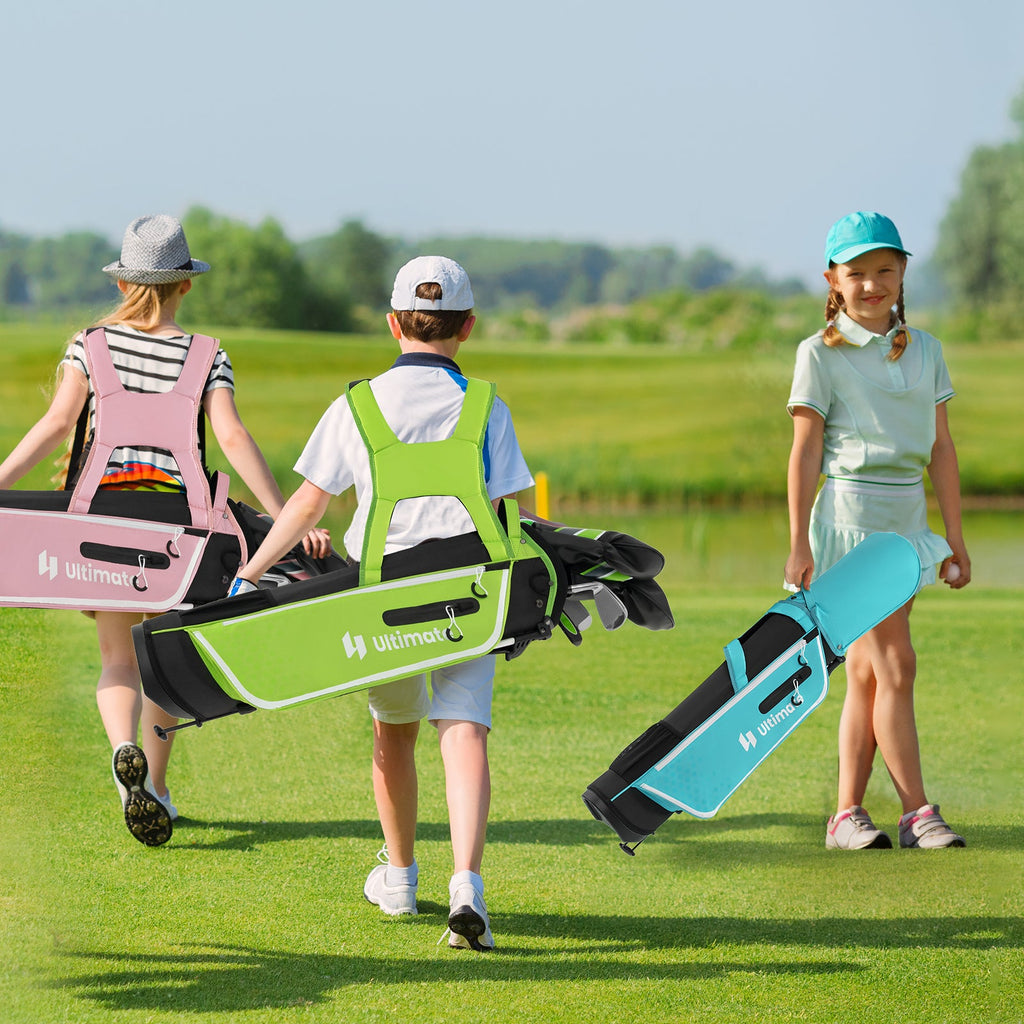 Junior Complete Golf Club Set with Stand Bag & Rain Hood