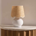 Logale White Solid Ceramic Table Lamp