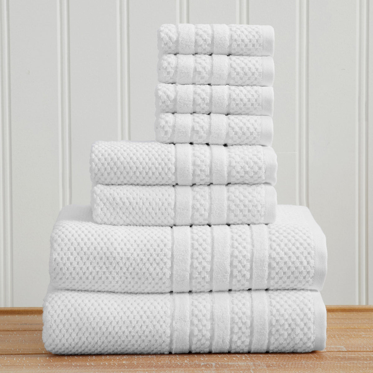Giuliana Checkered Cotton Bath Towel Set