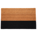 Fab Habitat Black Belt Natural & Black Coir Doormat