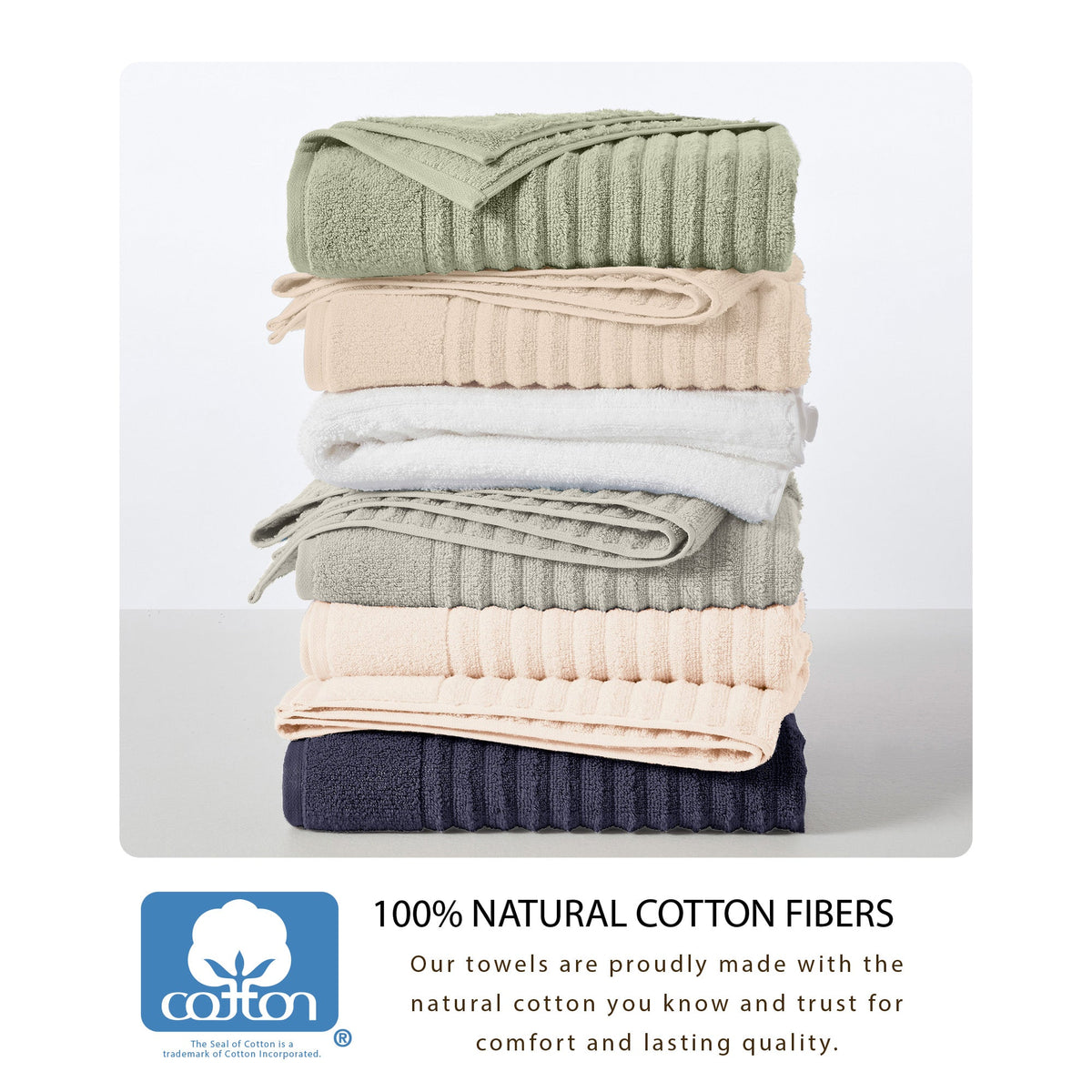 Karina Luxury Combed Cotton Bath Towel Set