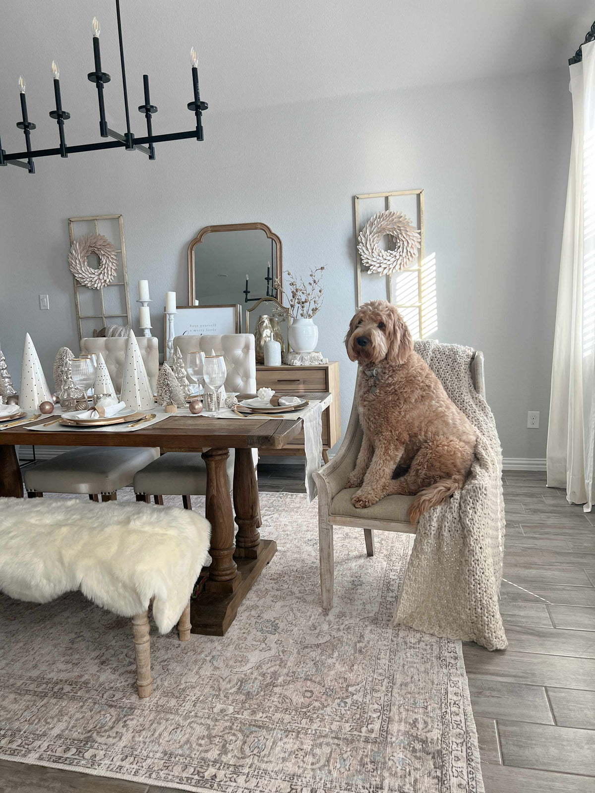 Cream Washable Area Rug