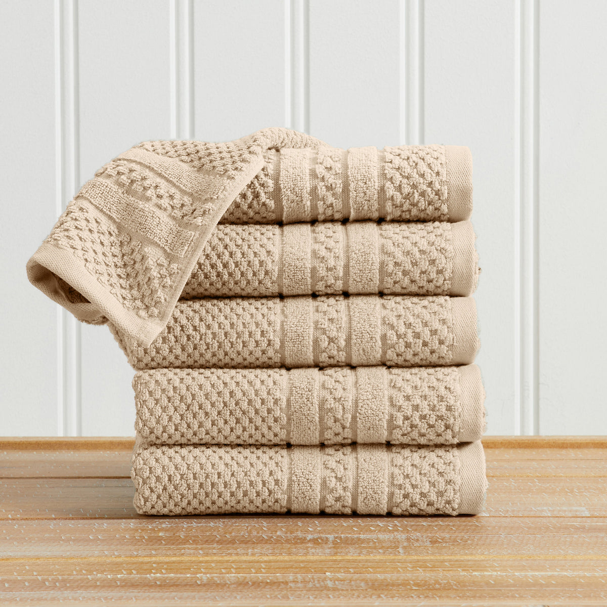 Giuliana Checkered Cotton Bath Towel Set